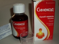 Sinekod for the treatment of laryngitis cough in a child