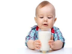 At what age can cow's milk be given to a baby?