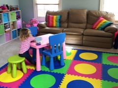 Soft floor for children's rooms