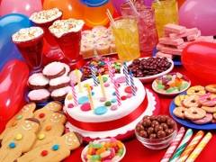 Children's birthday menu