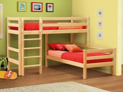 Corner bunk beds for children