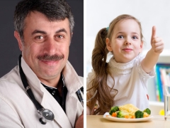 Dr. Komarovsky about children's nutrition