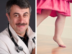 Dr. Komarovsky about why a child walks on socks