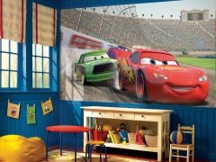 Wallpaper with cars for the children's room