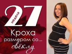 27 week of pregnancy: what happens to the fetus and the expectant mother?