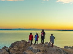 Rest on Lake Baikal with children