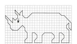 Graphic dictation Rhino