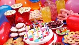 Children's birthday menu