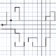 Graphic dictation and drawings on the cell Dog