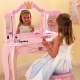 Dressing table with a mirror for the girl