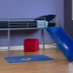 Children's beds with a slide