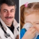 Treatment of rhinitis in a child by Komarovsky