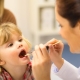 Staphylococcus aureus in the nose and throat of a child