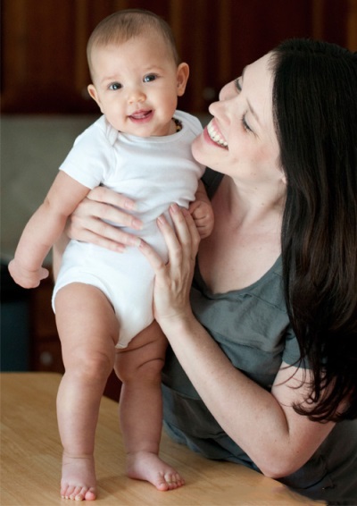 Baby standing on legs