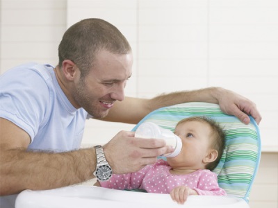 With artificial feeding the size of the holes in the bottle