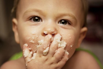 Mashed potatoes for baby