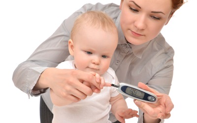 Diabetes in a child with increased urine glucose