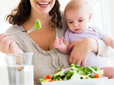 Diet for nursing mothers with oxalate salts