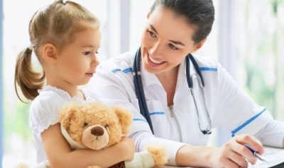 Child at the doctor