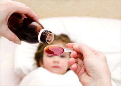 Treatment of dry night cough in a child