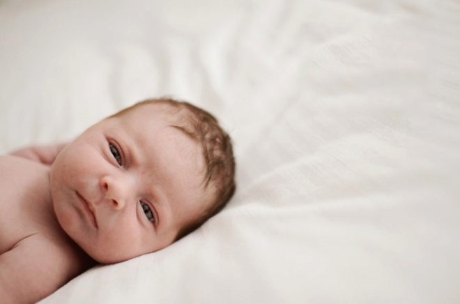 Eyes of a newborn